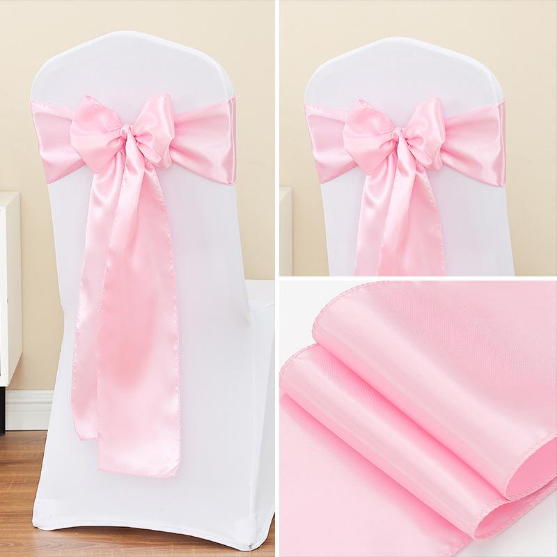 Jedwabna Wstążka Muszka Dekoracje Oparcia Krzesła na Wydarzenia Wesela Imprezy Pokrowce na Krzesła z Akcentem Kokardy Motylkowej