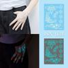 Glow In the Dark Henna Tattoo Sticker Blue Glow Fake Lace Tattoos Luminous Temporary Tattoos  Girls