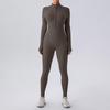Women's Fleece-Lined Winter Jumpsuit: Long-Sleeve, Warm, Fitness One-Piece