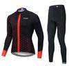 Cycling Suit Long Sleeve Suit Men's and Women's Quick-Drying Highway Mountain Bike Suit Outdoor Cycling Equipment