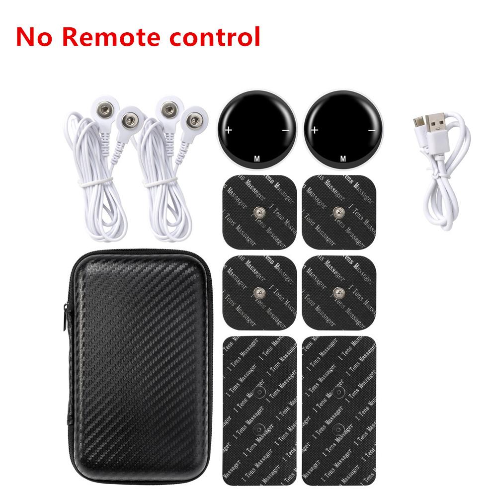 Mini Portable Wireless TENS EMS Unit With Remote and LCD Touch Screen, Smart 10 Mode 39 Level Muscle Stimulator For Fitness