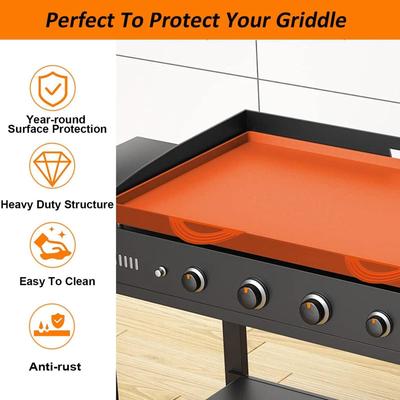 Griddle Grill Mat Reusable Nonstick Silicone BBQ Mat Grill Accessories Multifunctional Barbeque Mats 17 Inches for Restaurant