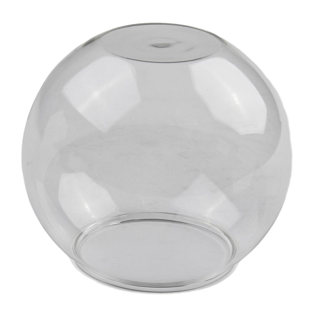 Single Clear Glass Bauble with Open Mouth for Succulent Plants Candle Holders Floral Designs and Home or Party Use