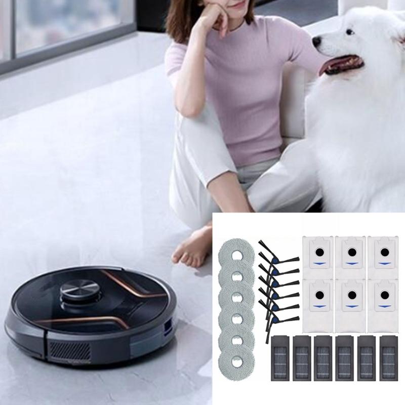 Vacuum Cleaner Mop Pads Replacement Set Vacuum Cleaner Side Brushes Vacuum Cleaner Spare Part for X2 X2pro Model
