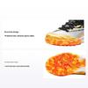 Kids Round Toe Velcro Comfortable Wear-Resistant Shock Absorbing Low-Top Soccer Shoes Kids Soccer Shoes Silver Yellow Black 312342201-2