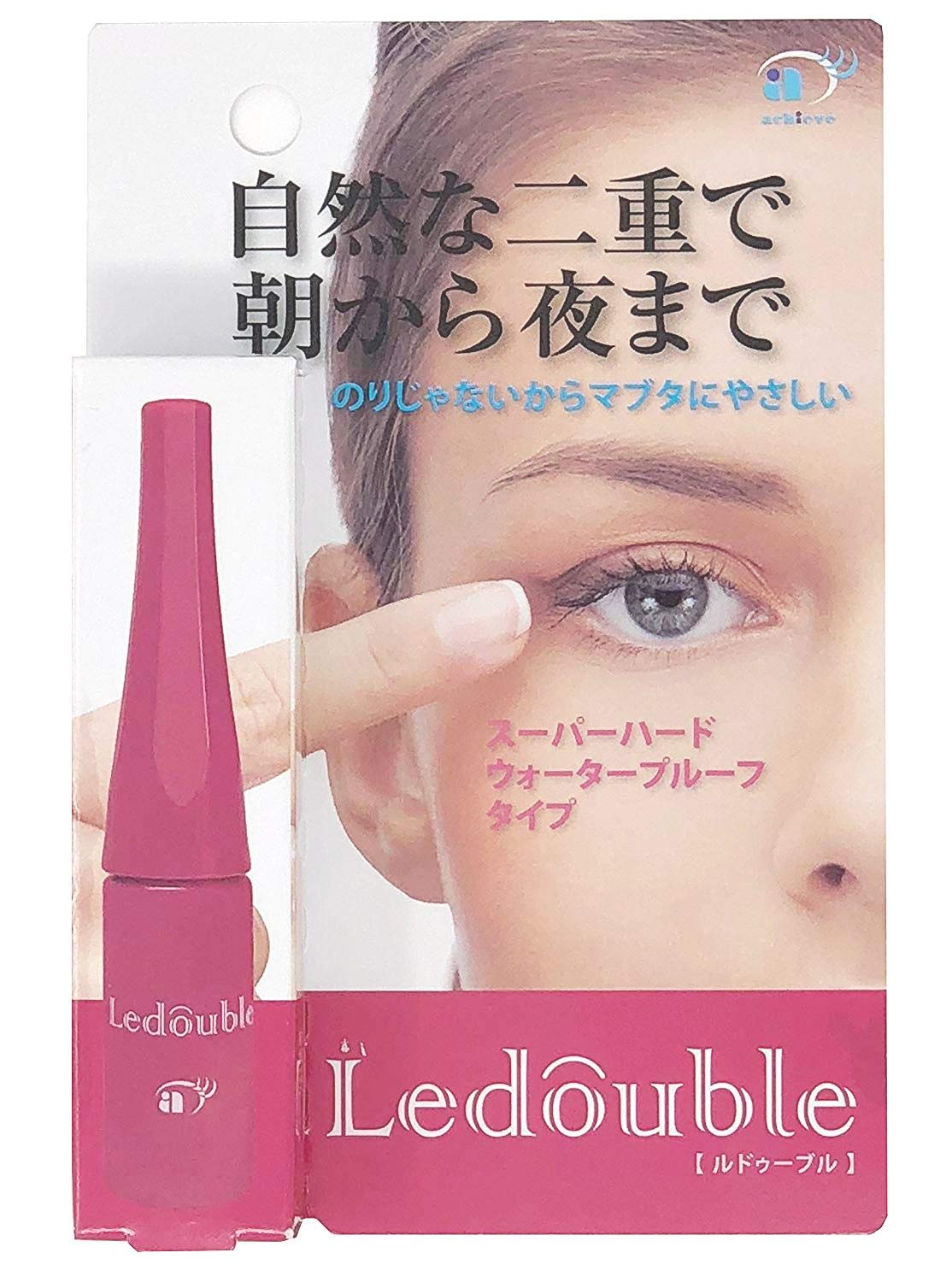 Ledouble 4ml Double Eyelid, Under-Eye Bag, Double Eyelid Crease, Film-Type, Waterproof, Keeps Bangs in Place