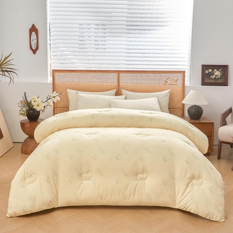 

2025 new solid color Australian wool winter quilt spring and autumn quilt thickened winter student quilt fluffy and soft 150x200cm 2kg