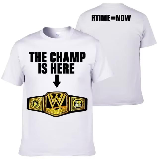 GUOYAN TOP 2026 John Cena Worstelen T-shirt Zomer Buiten Sport Fitness Unisex Tops Casual Ronde Hals Korte Mouw T-shirt Casual Herenkleding 3XL