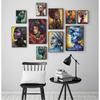 Oil Wall Art Painting for Living Room Africa Women Printed Posters Abstract Girl Portrait Canvas Painting Colorful