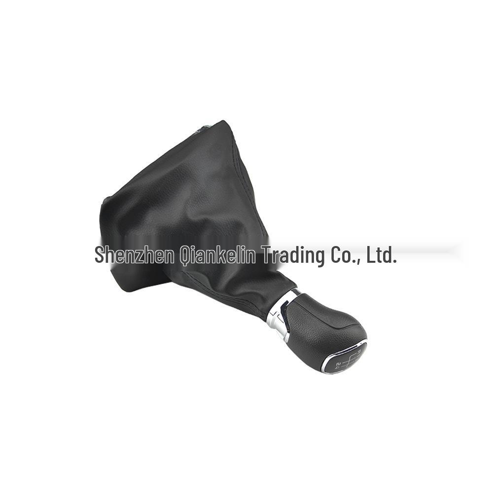 Chrome Gear Shift Knob with Leather Boot for Skoda Octavia A5/A6 (2004-2012)