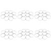 60 Pcs Circular Stainless Steel Tart Ring Tower Pie Cake Mould Baking Tools Perforated Cake Mousse Ring,8cm