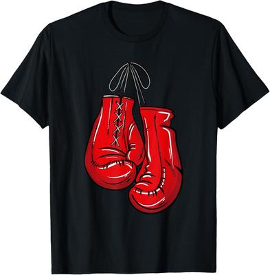 Love Boxing Gloves Illustration Gifts Boxer Gift TShirt 100 Cotton ONeck Short Sleeve Summer Casual Mens Tshirt Streetwear