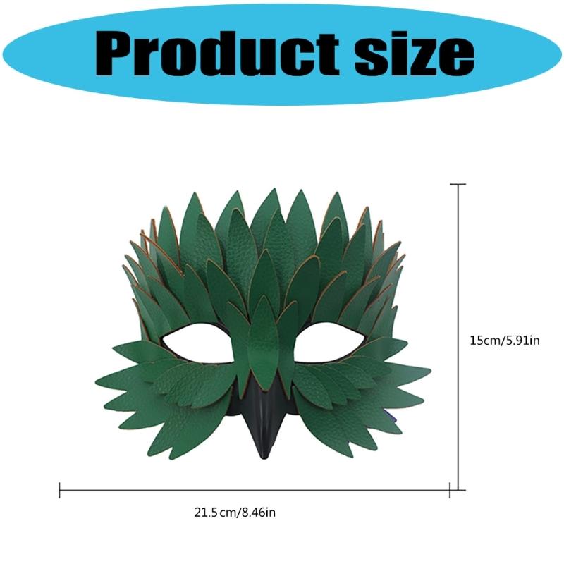 Unique Bird Beak Feather Style Half Face Mask Cosplay Accessory For Costume Parties Masquerades Theme Event