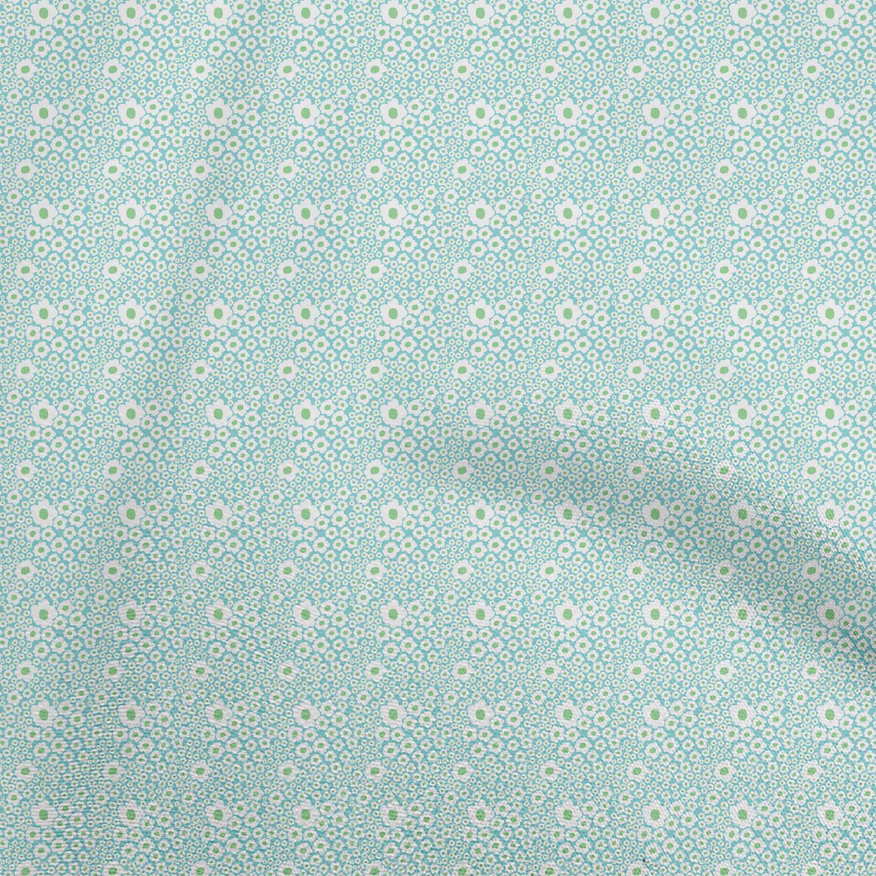 

OneOone Cotton Flex Lime Green Fabric Дитячі квіти Квіти Швейна тканина з принтом у дворі 40 дюймів 42 Inch Wide - Viscose Chiffon чирок зелений колір