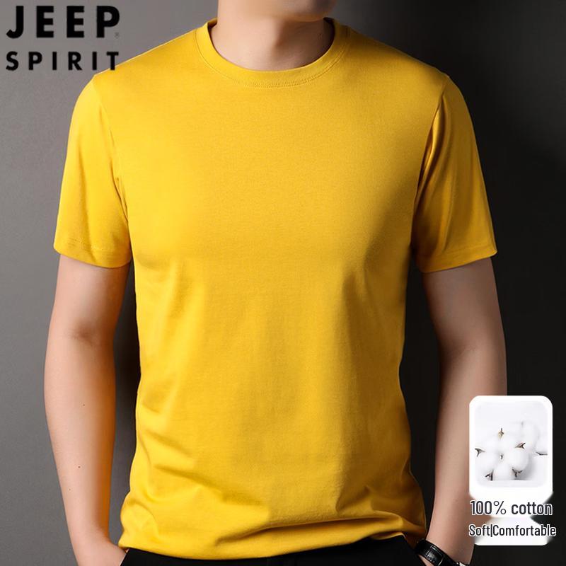 

JEEP SPIRIT Men s Pure Cotton Short Sleeve T-Shirt L