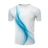 Summer 3D Digital Printed Men's Light Round Neck Pullover T-shirt Popular on The Streets Cities Shirt