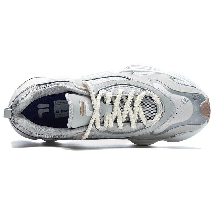 Fila Fusion Tenacity Monster Fabric Synthetic Leather Tpu Retro Versatile Low-Top Lifestyle Casual Shoes Men sneakers Rain-Mist-Gray T12M311601FNQ
