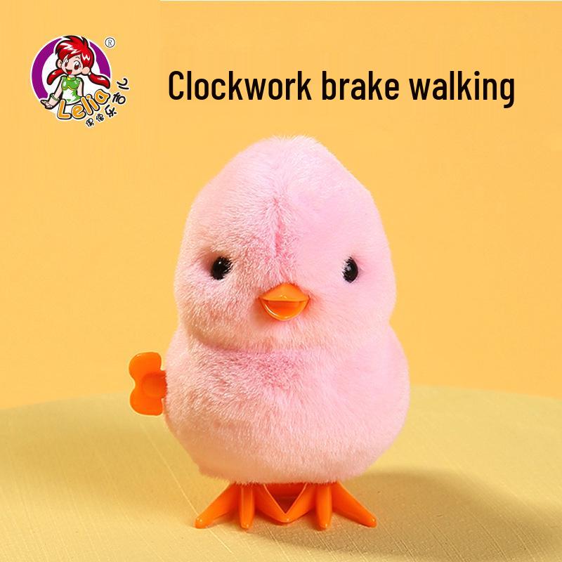 Lejier Uhrwerk Hüpfende Ente Plüschtier - Interaktives Geburtstagsgeschenk für Kinder