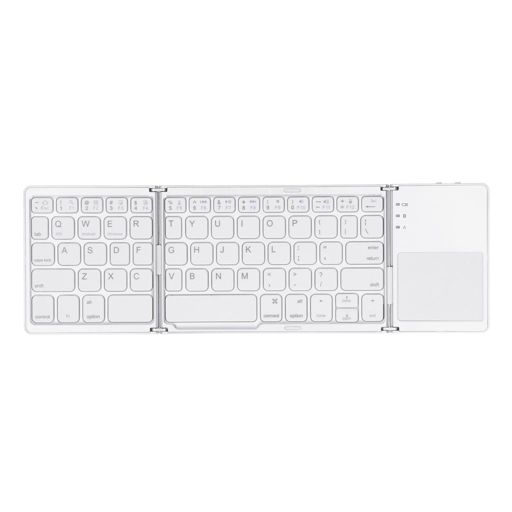 Bluetooth Keyboard Portable Folding DualMode Bluetooth 3.0 Rechargeable Fingerboard with TouchPad