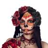 Halloween Flower Headband with Spider for Cosplay or Makeup Party