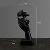 Abstract Art Woman Face Statue with Strong Texture for Office Home Decoration