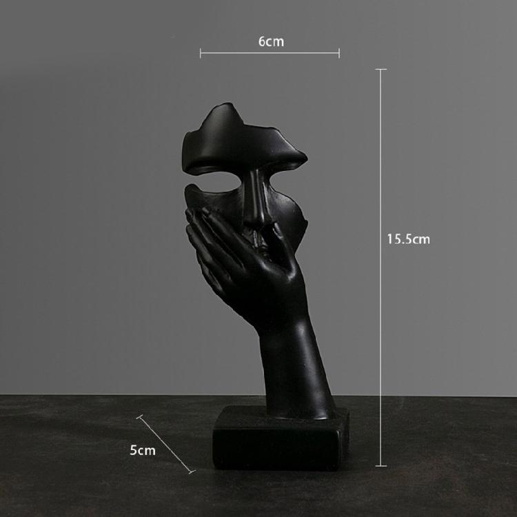 Abstract Art Woman Face Statue with Strong Texture for Office Home Decoration