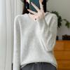 Damer Strikket Hettegenser 100% Ull Genser MODERN NEW SAGA Vinter Strikket Pullover Genser Myke Varme Ullgensere Jumper Strikket Topp