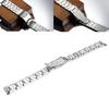 Sxhlseller Stainless Steel Watch Band, Adjustable Length, Double Button Quick Release Metal Watch Strap (12mm)
