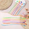 SaveSooo Kids' Braided Hair Extensions, Braid Clips, Kids' Hair Accessories, Kids' Hair Clips, Wigs, Braided Wig Clips (6 Colors, 2 of Each Color)