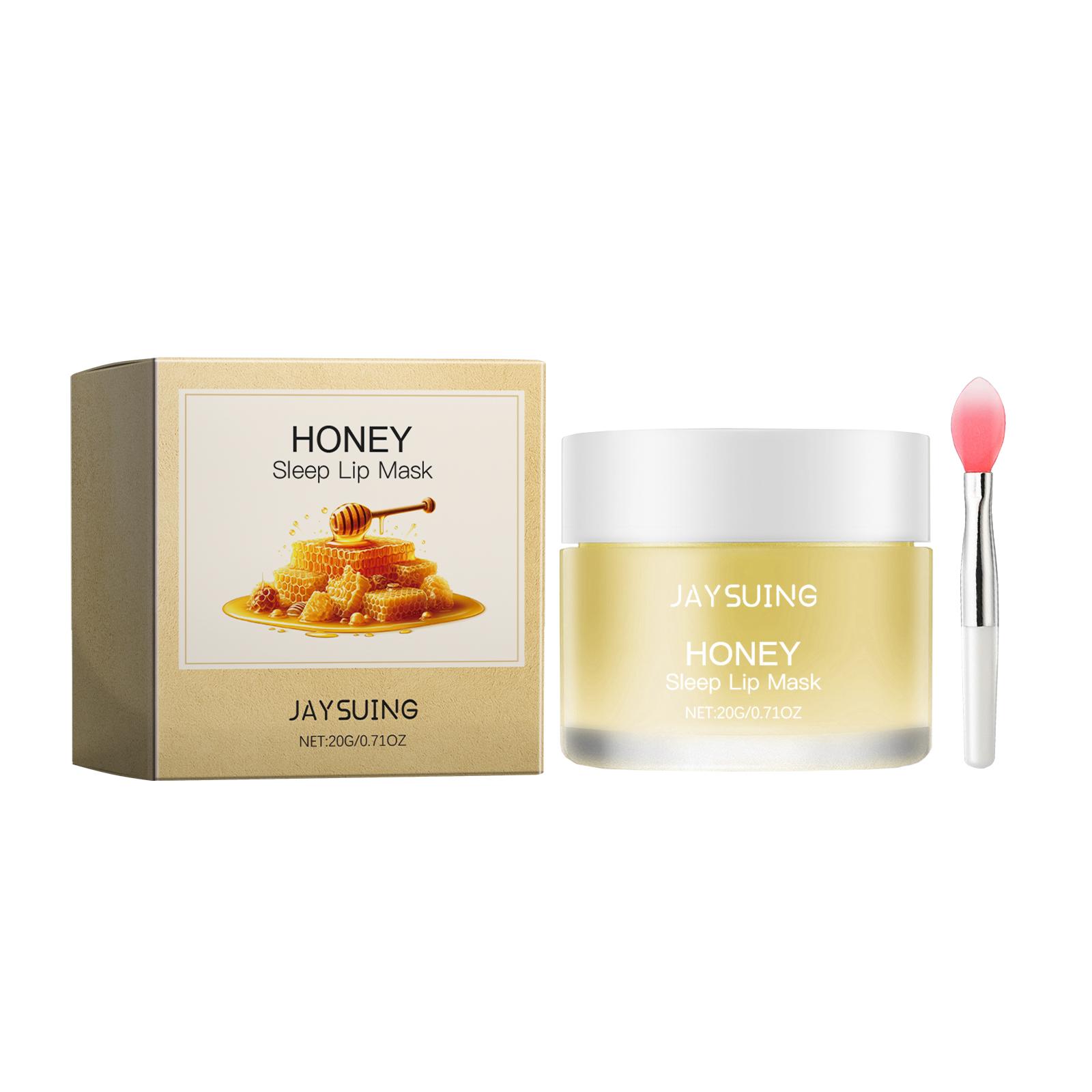 

Jaysuing Honey Nourishing Lip Mask, Nighttime Sleep Repair, Moisturizing and Hydrating, Gentle and Nourishing Leave-On Lip Care 20g