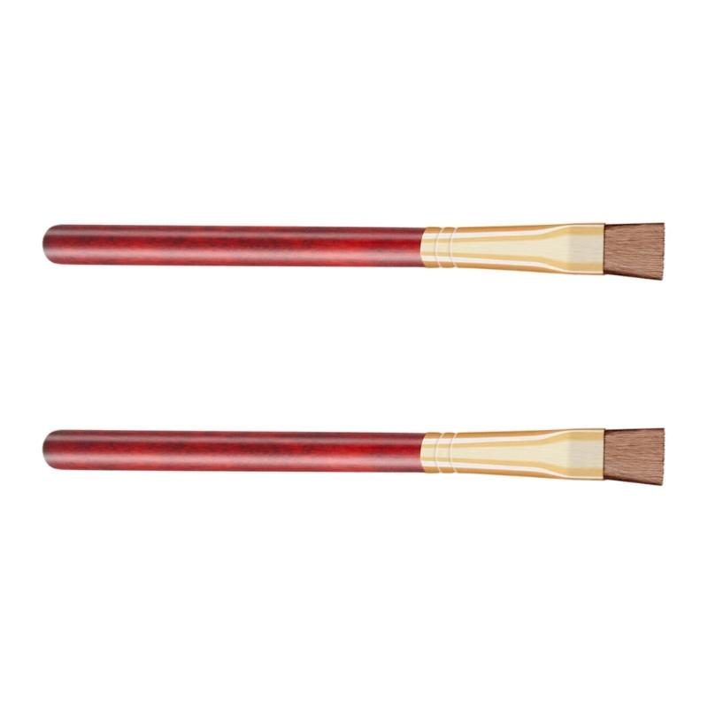 652F 2 Piece Professional Watch Cleaning Brushes Wooden Handle for Accuracy Maintenance