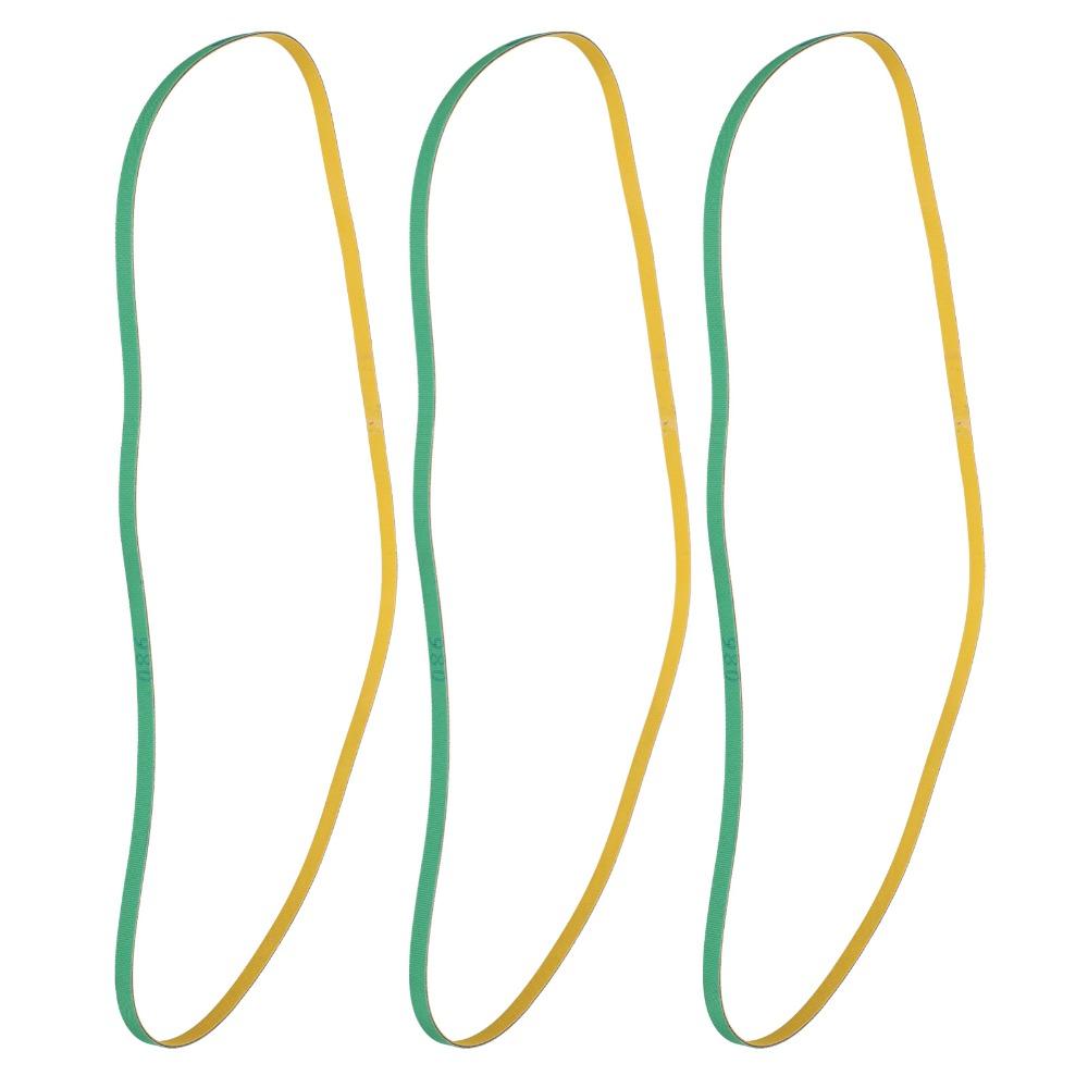 3pcs Artificial Leather Skiving Machine Belt Flat Peeler Belt Parts  For 801 Skiving Machine