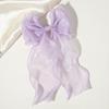 Women Hairpin Cartoon Bowknot Long Ribbon Decor Back Head Hair Clip Hair Styling Tool Hair Accessory