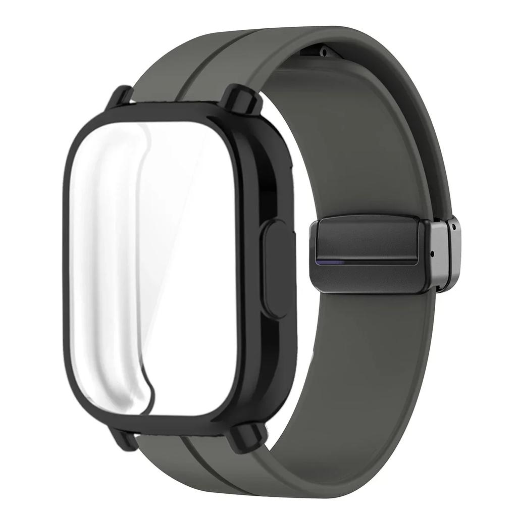 Magnetisches Silikonarmband + Hülle für Xiaomi Redmi Watch 5 Active Lite Smartwatch Armband und Hülle für Redmi Watch 5 Active Lite