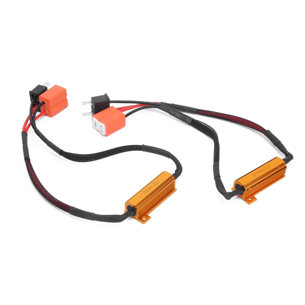 2pcs H7 LED Fog Light Decoder 50W 12V Load Resistor Car Headlight Lamps Anti Flicker Canceller