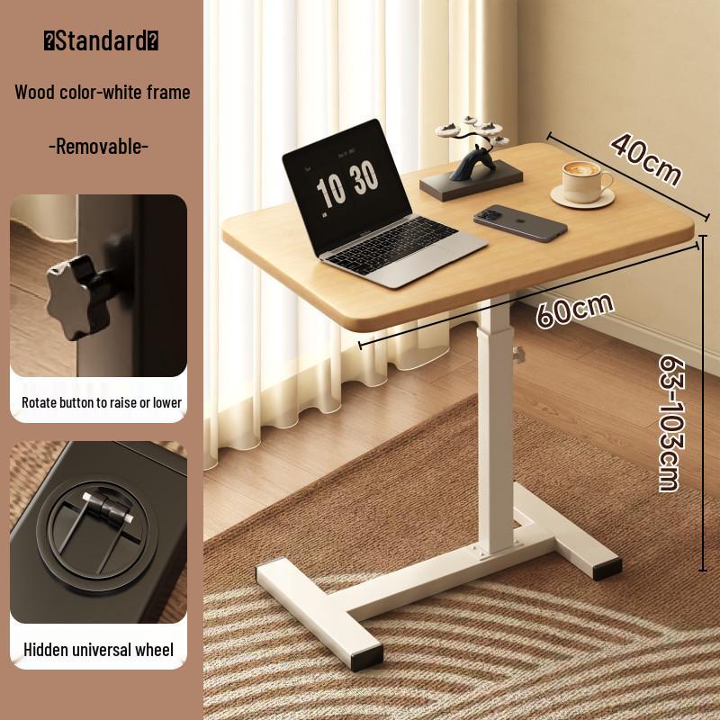 Adjustable Bedside Table: Versatile Folding Desk for Home, Bedroom, and Living Room