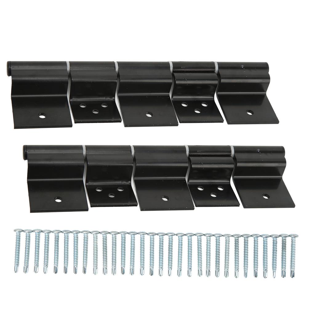 RV Entry Door Friction Hinge Kit Alloy Steel Black for 5th Wheel Travel Trailer Motorhome