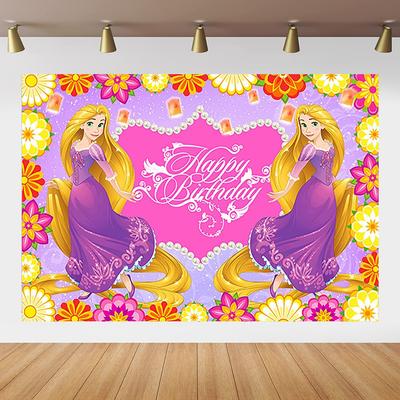 107. Rapunzel Party Supplies Birthday Backdrop Banner Background for Girls 5x3ft