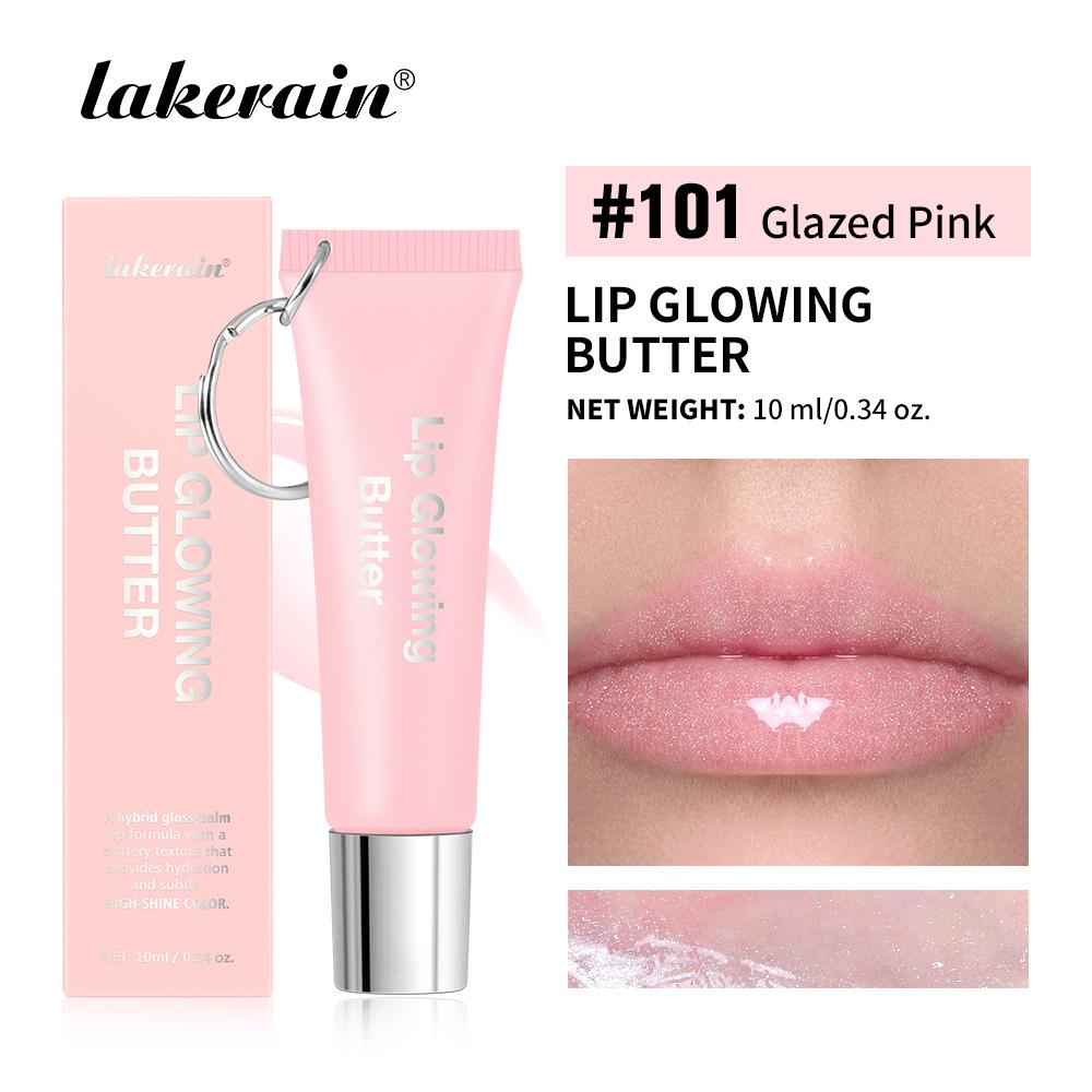 Lip Gloss Lip Oil Plumper Long Lasting Keychain Glowing Butter Moisturizing Pink Nourishing Makeup Care Hydrating Lipstick