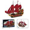 5600PCS Queen Anne's Revenge Building Blocks Pirate Ship Model Educational DIY Desktop Decoration Toy Holiday Gift for Kids