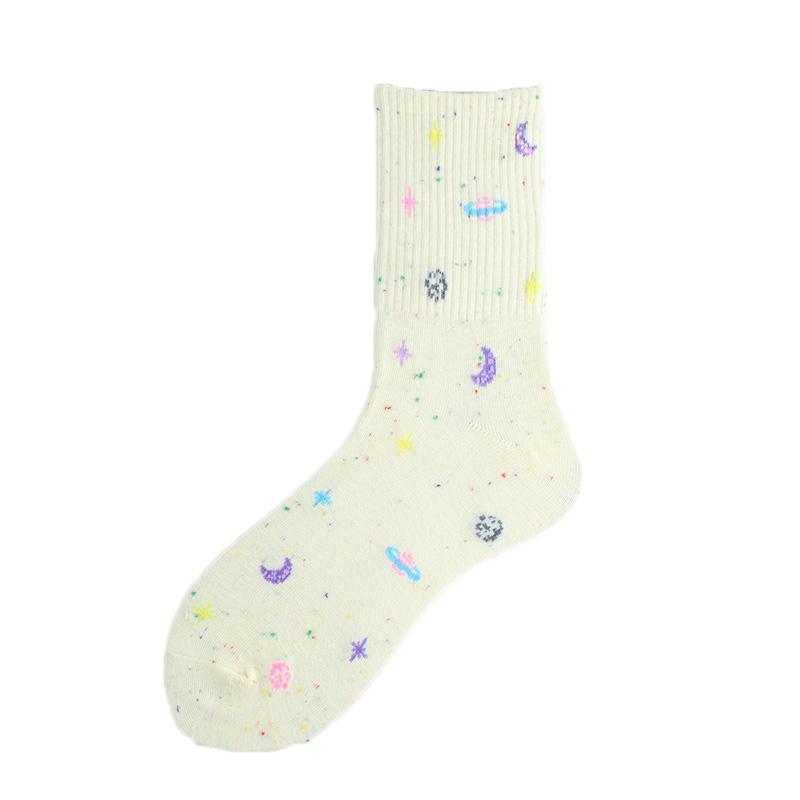 Korean Style Cute Funny Socks Women Totoro Avocado Pizza Beer Sushi Planet Happy Kawaii Socks Novelty Harajuku High Quality Sox