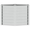 Garden Raised Bed 129x77 cm Galvanized Steel Silver
