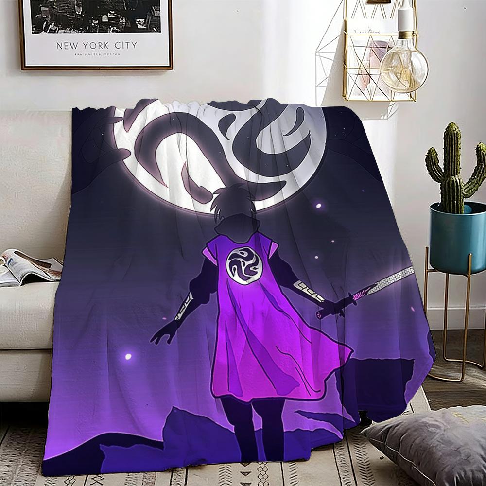 Scissor Seven Throw Lightweight 240g Flannel Blanket Soft Skin-friendly for Summer Cooling 75X95CM