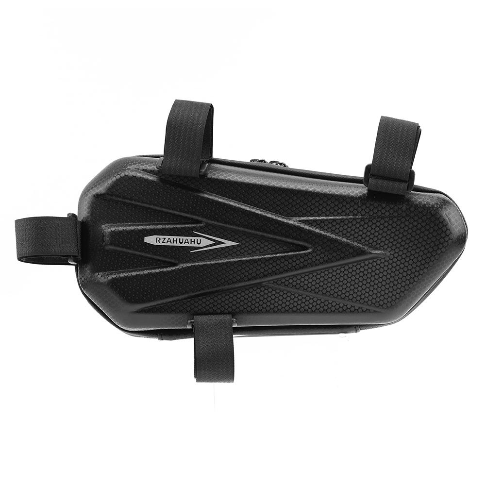 Hard Shell Triangle Bag Large Capacity Engine Crash Bars Bag Waterproof Mountain Bike Triangular Pouch for Universal Motorcycle