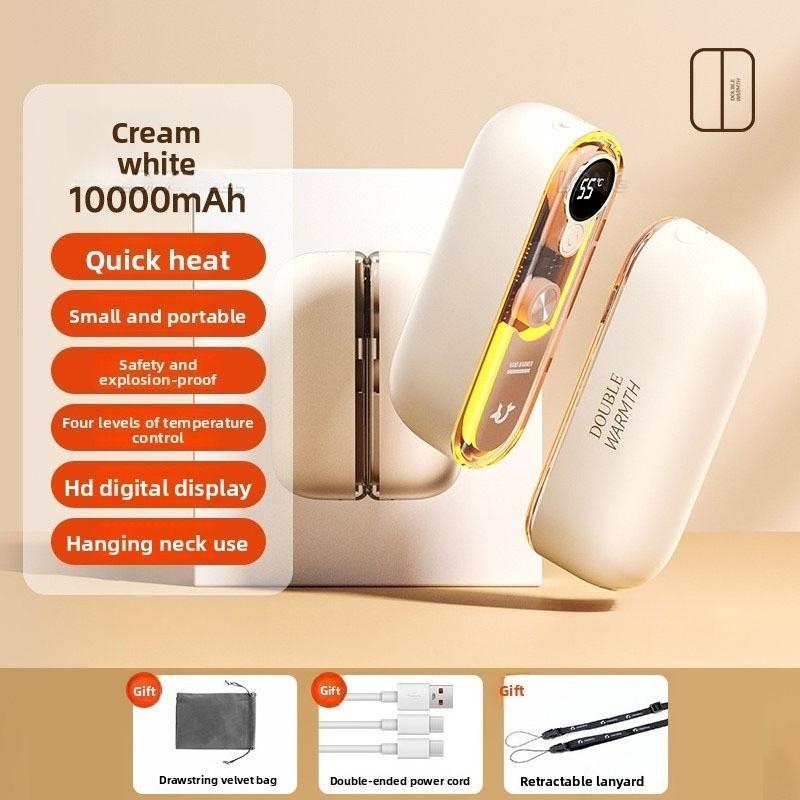 10000mAh Detachable Hand Warmer USB Charging Portable Warm Hands Treasure Creative Colorful Light Hand Warmer