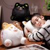 PP Cotton Calico Cat Plush Toys with Hand Pocket Black Cat Plush Doll  Birthday Christmas