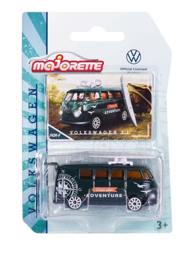 Majorette Vw Volkswagen Transporter T1 Zielony Z Białą Deską 243A-8 1:59
