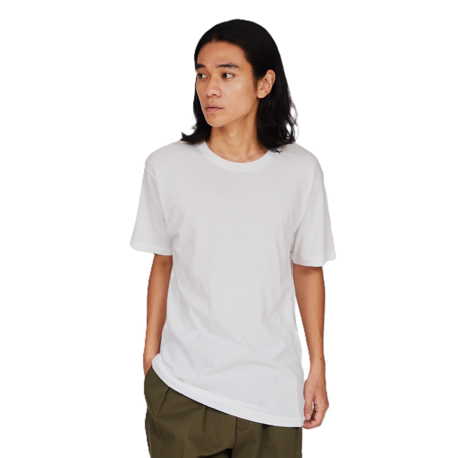 

Hanes Футболки с коротким рукавом, мягкие на ощупь, с круглым вырезом, размер M, мужские (3-Pack) - Прикосновение, Шея, 100% хлопок, Тело, Белый, (HM2135G) белый