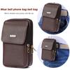 Men Smartphone Belt Pocket Leisure Small Leather Bum Pack Purse Wallet Holder Wallet Purse Pocket Phone Holster Belt Case