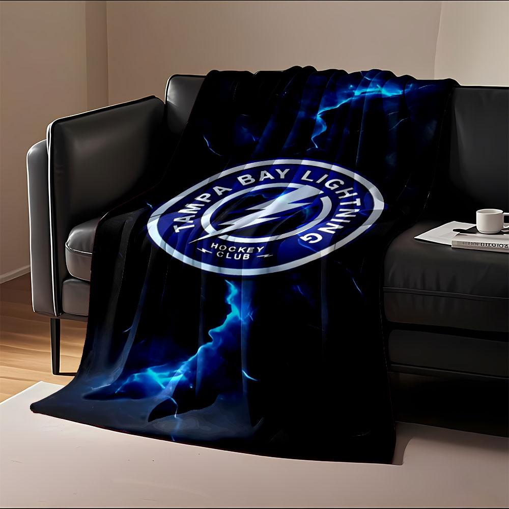 Tampa Bay Lightning Logo Blanket print blanket soft and cozy perfect for the living room bed sofa or a nap,gift
